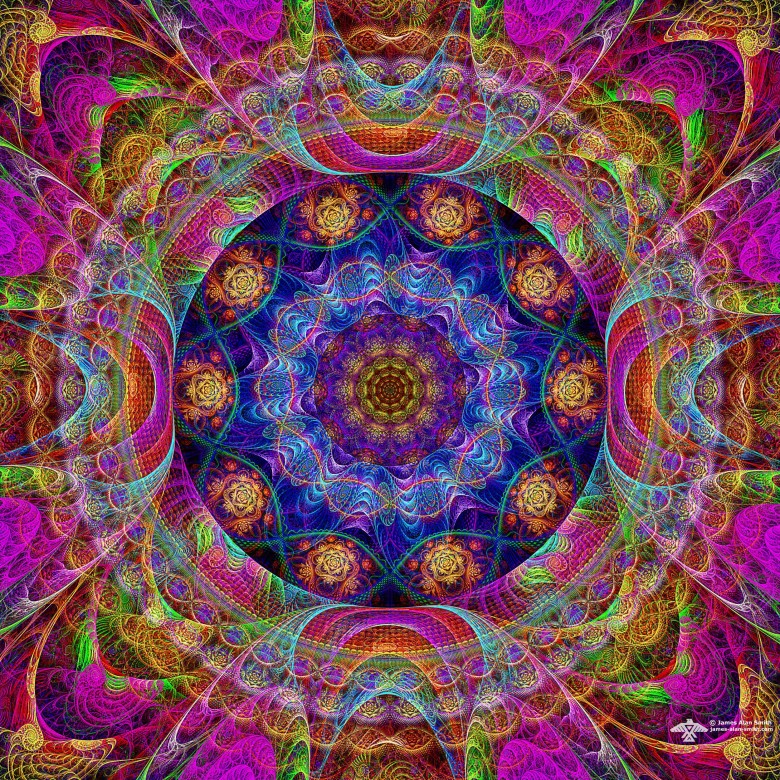 Funky Color Mandala – James Alan Smith