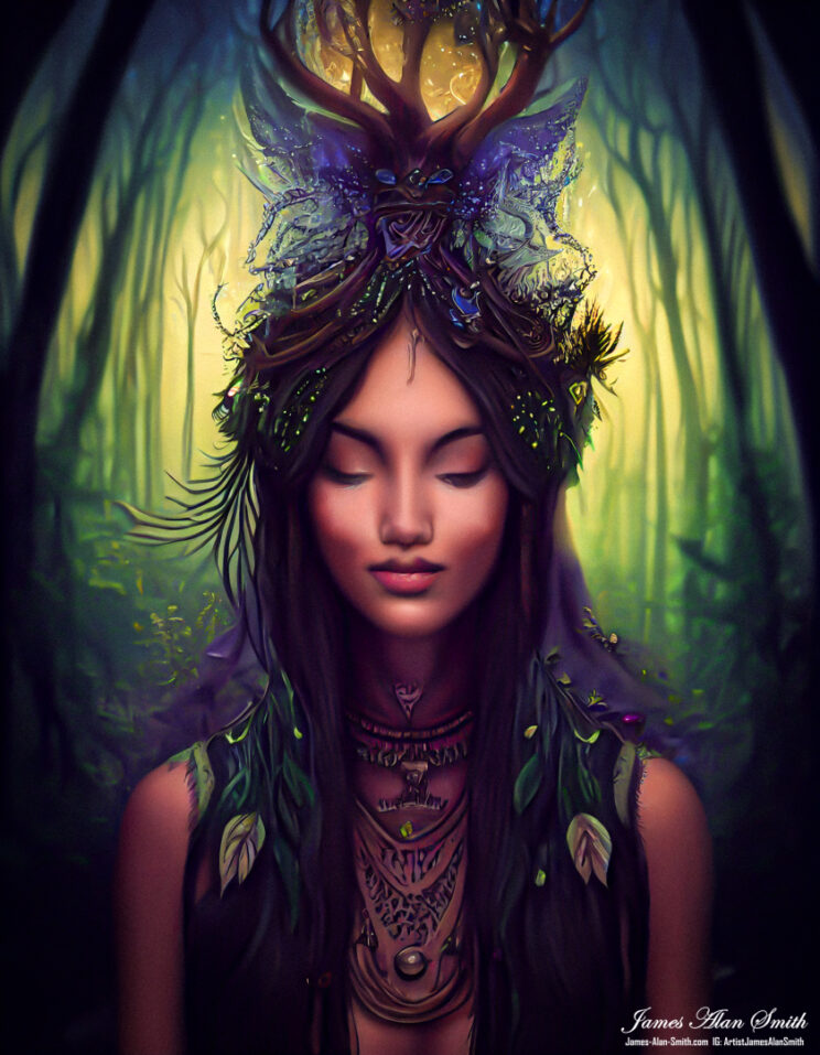 Forest Priestess By James Alan Smith – James Alan Smith